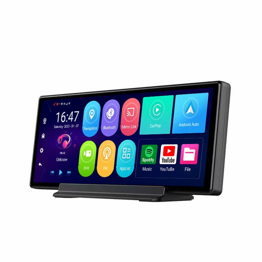 Magellon Dash Cam , Apple CarPlay/Android Auto, Portable Touch Screen Car Radio Multimedia Player with Bluetooth, Backup Camera, Navigation