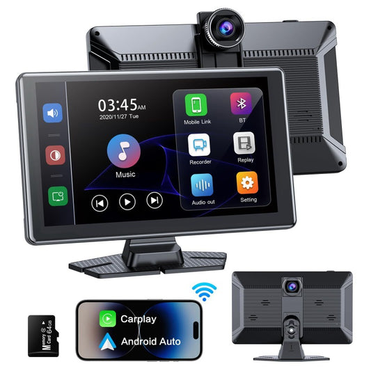 Ai Cars Play Dash Cam Front and Rear, 2K Full HD , Included 128GB Card, Built-in Wi-Fi GPS , Night Vision , 24H Parking Mode