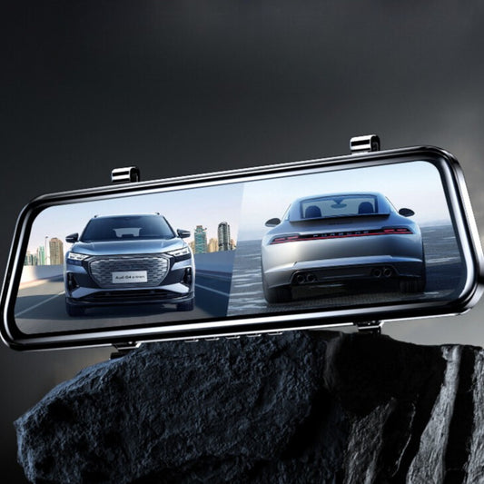 Dash Camera Rear View Mirror , 4K 2 Channel , HDR Night Vision , Voice Control, WiFi, GPS, 24H Parking Mode