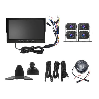 Dash Cam for Semi Trucks 4-Way HD Driving Recorder | 360° Panoramic View | Enhanced Night Vision | 24V Integrated Power